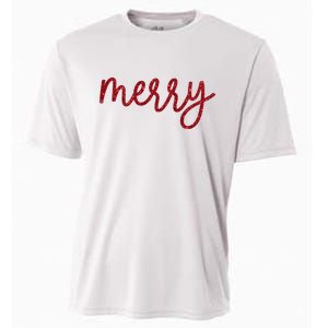 Merry Christmas Festive Family Matching Cooling Performance Crew T-Shirt