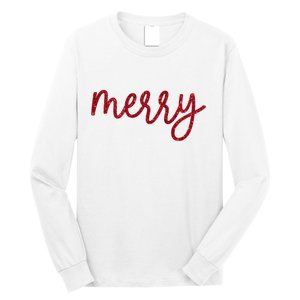 Merry Christmas Festive Family Matching Long Sleeve Shirt