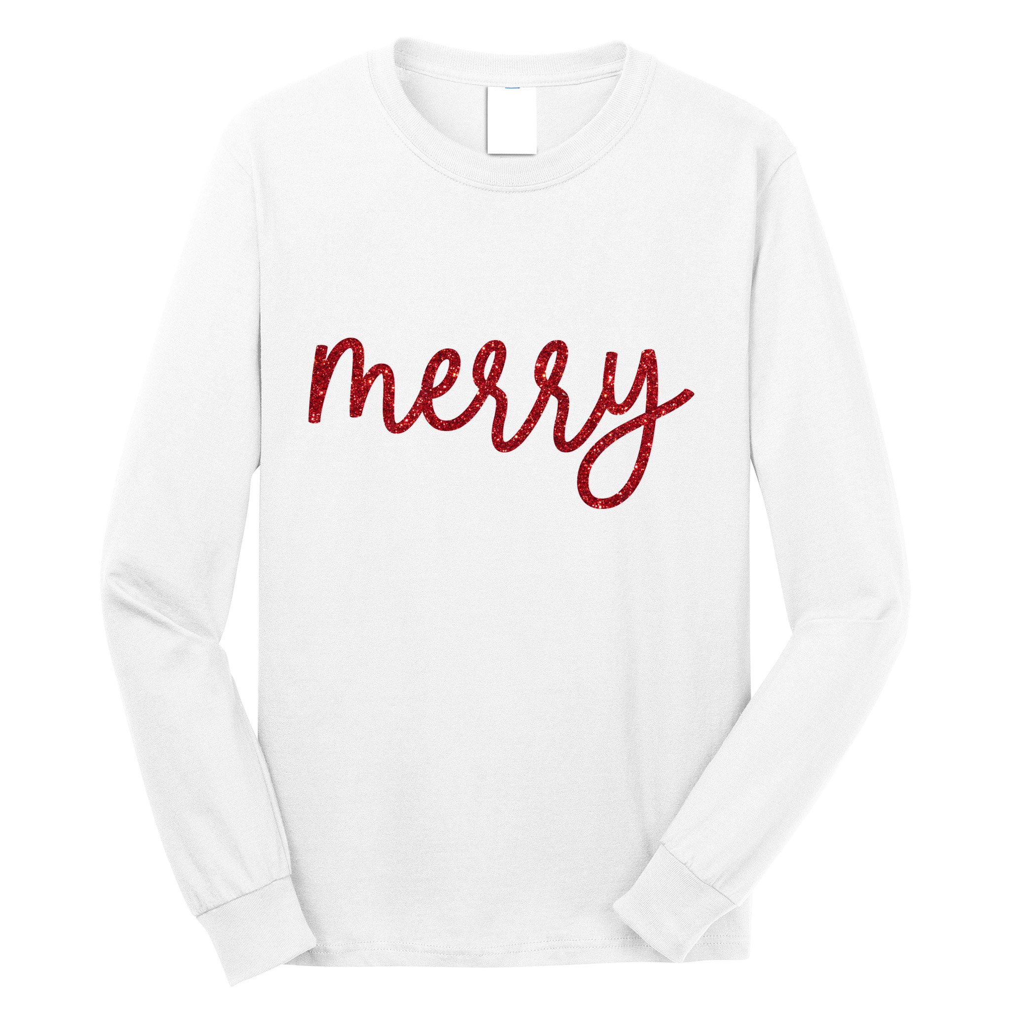 Merry Christmas Festive Family Matching Long Sleeve Shirt