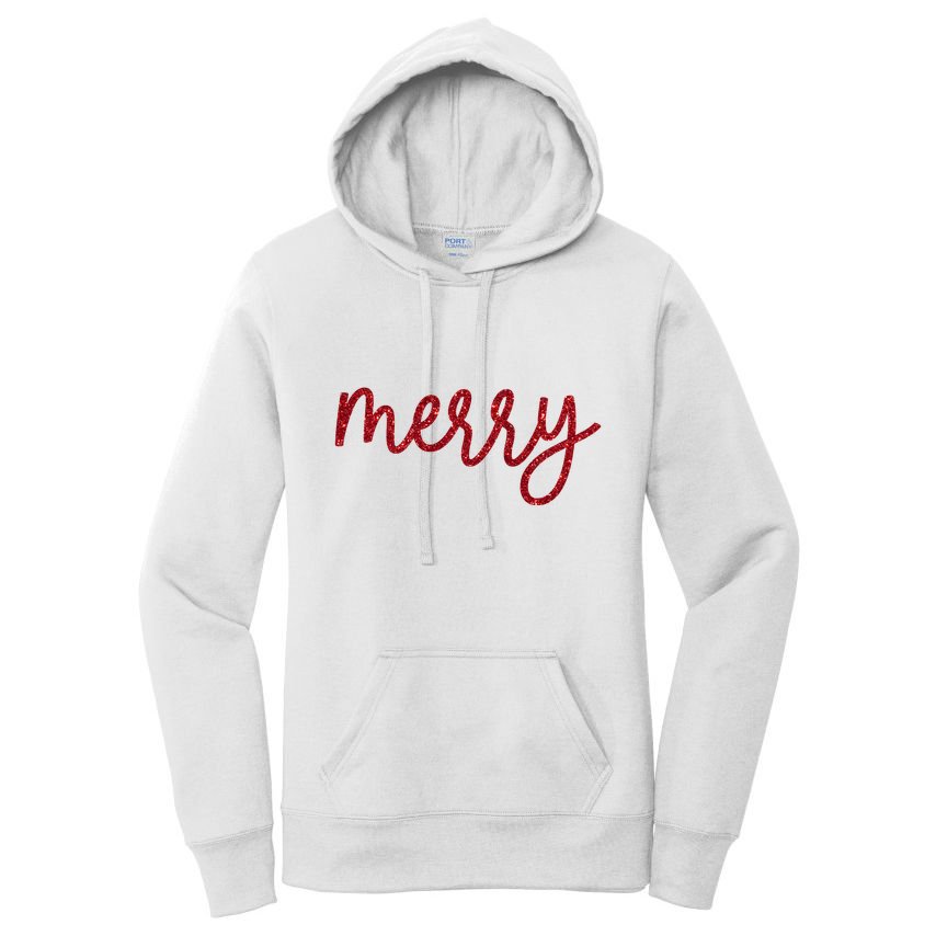 Merry Christmas Festive Family Matching Women's Pullover Hoodie