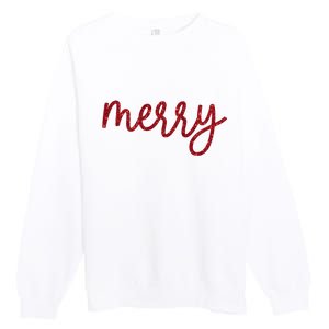 Merry Christmas Festive Family Matching Premium Crewneck Sweatshirt