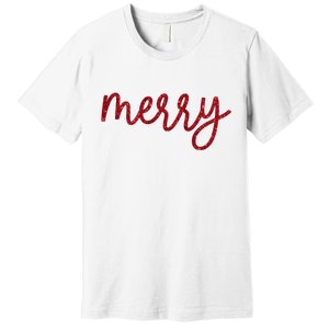 Merry Christmas Festive Family Matching Premium T-Shirt