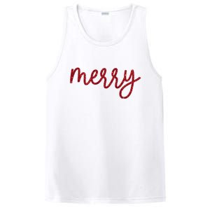 Merry Christmas Festive Family Matching PosiCharge Competitor Tank