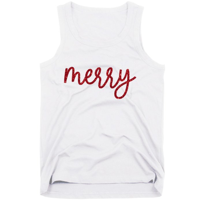 Merry Christmas Festive Family Matching Tank Top