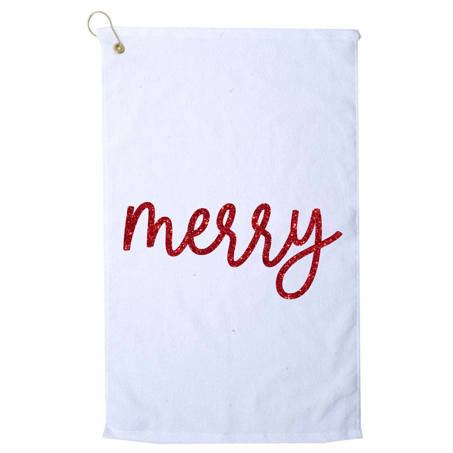 Merry Christmas Festive Family Matching Golf Towel