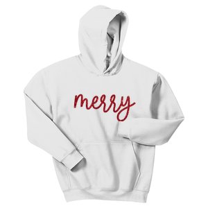 Merry Christmas Festive Family Matching Kids Hoodie