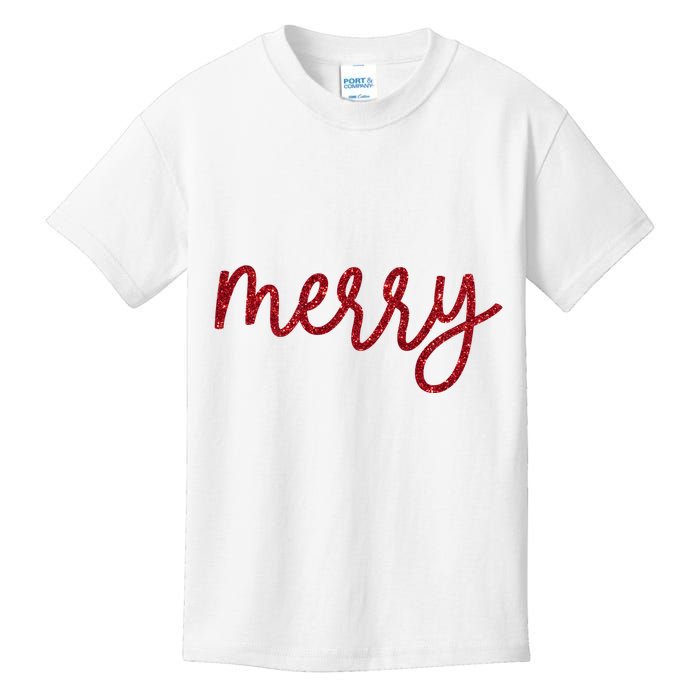 Merry Christmas Festive Family Matching Kids T-Shirt