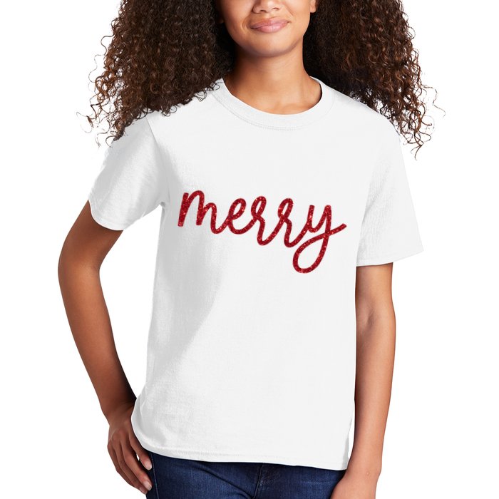 Merry Christmas Festive Family Matching Kids T-Shirt