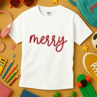 Merry Christmas Festive Family Matching Kids T-Shirt