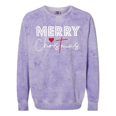 Merry Christmas Festive Graphic Holiday And Gift Colorblast Crewneck Sweatshirt