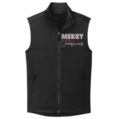 Merry Christmas Festive Graphic Holiday And Gift Collective Smooth Fleece Vest