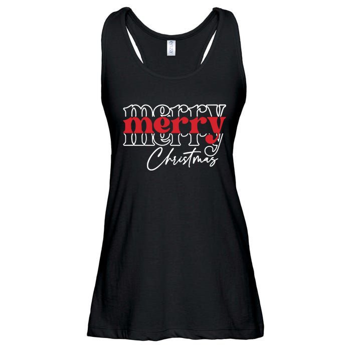 Merry Christmas Family Funny Christmas Ladies Essential Flowy Tank