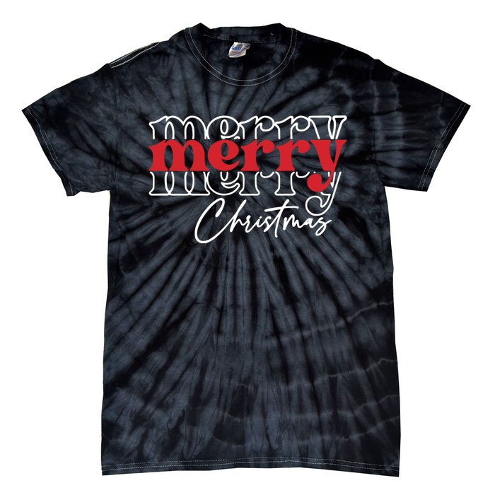 Merry Christmas Family Funny Christmas Tie-Dye T-Shirt