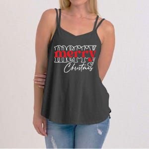 Merry Christmas Family Funny Christmas Women's Strappy Tank