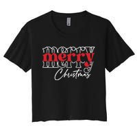 Merry Christmas Family Funny Christmas Women's Crop Top Tee