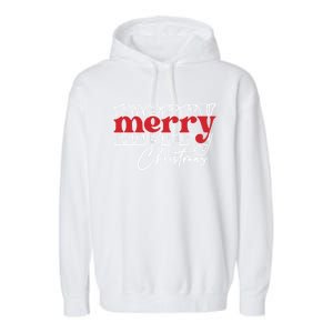 Merry Christmas Family Funny Christmas Garment-Dyed Fleece Hoodie