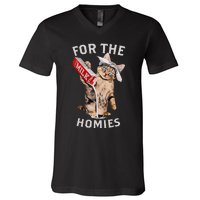 Milk Cat For The Homies V-Neck T-Shirt