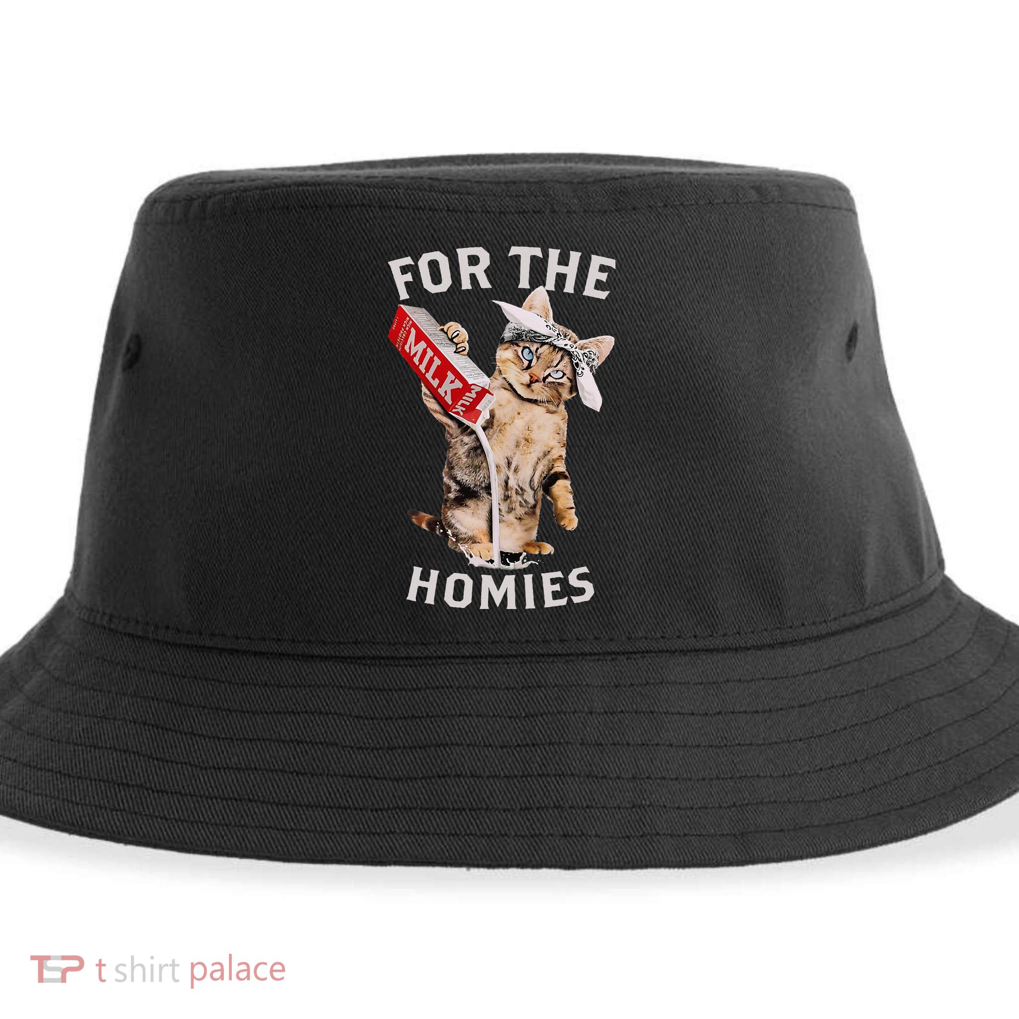 Milk Cat For The Homies Sustainable Bucket Hat