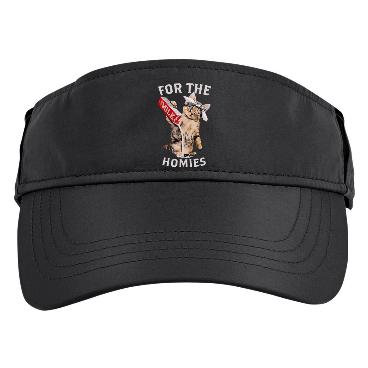 Milk Cat For The Homies Adult Drive Performance Visor