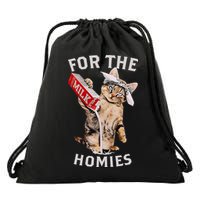 Milk Cat For The Homies Drawstring Bag
