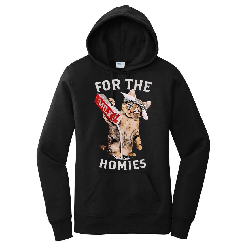 Milk Cat For The Homies Women's Pullover Hoodie