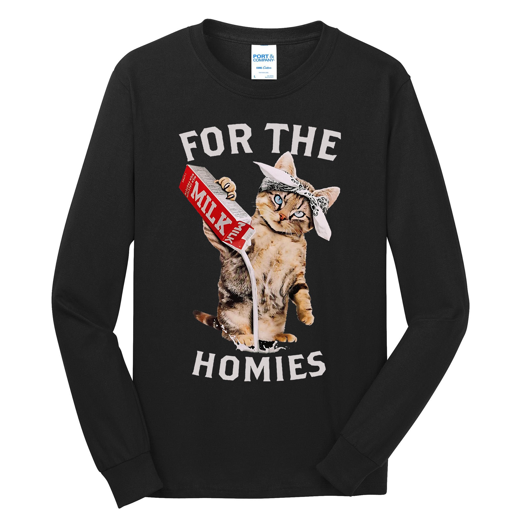 Milk Cat For The Homies Tall Long Sleeve T-Shirt