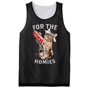 Milk Cat For The Homies Mesh Reversible Basketball Jersey Tank