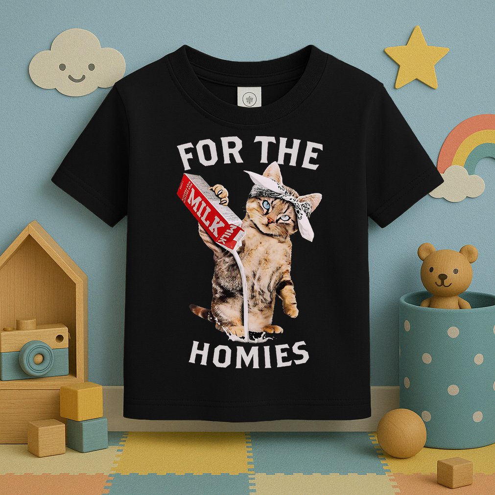 Milk Cat For The Homies Toddler T-Shirt