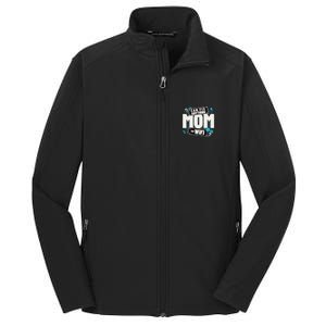 Mom Can Fix Anything But Wifi Mothers Day Funny Women Mom Core Soft Shell Jacket