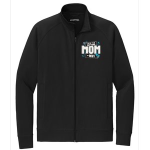 Mom Can Fix Anything But Wifi Mothers Day Funny Women Mom Stretch Full-Zip Cadet Jacket