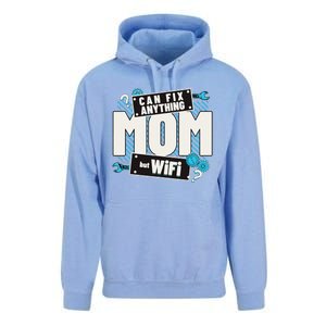 Mom Can Fix Anything But Wifi Mothers Day Funny Women Mom Unisex Surf Hoodie