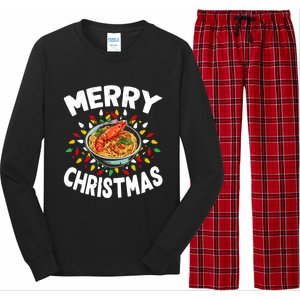 Merry Christmas Food Lover Lobster Bisque Xmas Gift Long Sleeve Pajama Set