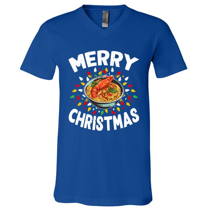 Merry Christmas Food Lover Lobster Bisque Xmas Gift V-Neck T-Shirt