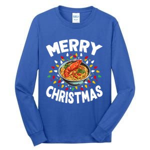 Merry Christmas Food Lover Lobster Bisque Xmas Gift Tall Long Sleeve T-Shirt