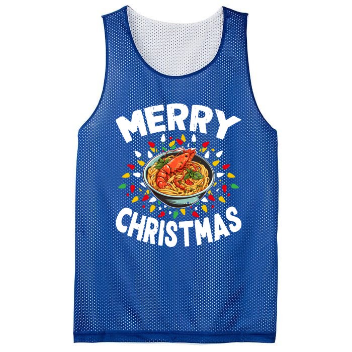 Merry Christmas Food Lover Lobster Bisque Xmas Gift Mesh Reversible Basketball Jersey Tank