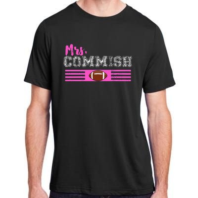 Mrs. Commish Fantasy Football Commissioner Wife Adult ChromaSoft Performance T-Shirt