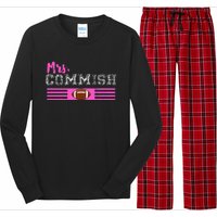 Mrs. Commish Fantasy Football Commissioner Wife Long Sleeve Pajama Set