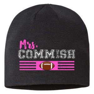 Mrs. Commish Fantasy Football Commissioner Wife Sustainable Beanie