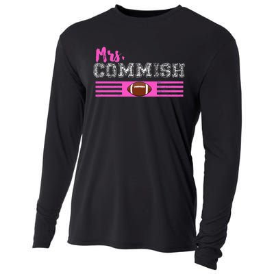 Mrs. Commish Fantasy Football Commissioner Wife Cooling Performance Long Sleeve Crew