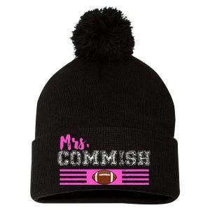 Mrs. Commish Fantasy Football Commissioner Wife Pom Pom 12in Knit Beanie