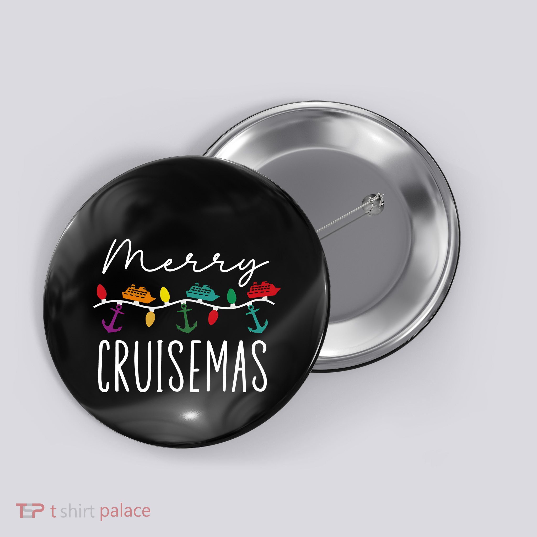Merry Cruisemas Family Cruise Christmas Button
