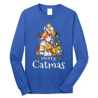 Merry Catmas Funny Cat Dad Cat Mom Christmas Cat  Long Sleeve Shirt