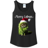 Merry Catmas Funny Cat Christmas Tank Top Ladies Essential Tank