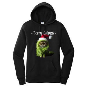 Merry Catmas Funny Cat Christmas Tank Top Women's Pullover Hoodie