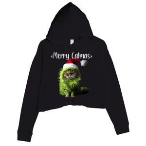 Merry Catmas Funny Cat Christmas Tank Top Crop Fleece Hoodie