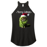 Merry Catmas Funny Cat Christmas Tank Top Women's Perfect Tri Rocker Tank