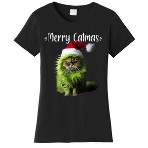 Merry Catmas Funny Cat Christmas Tank Top Women's T-Shirt