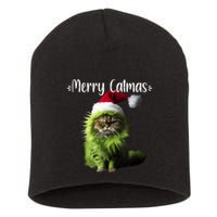 Merry Catmas Funny Cat Christmas Tank Top Short Acrylic Beanie