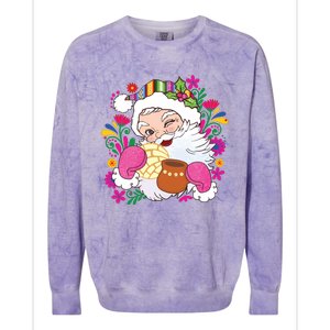 Mexican Christmas Feliz Navidad Latina Christmas Colorblast Crewneck Sweatshirt