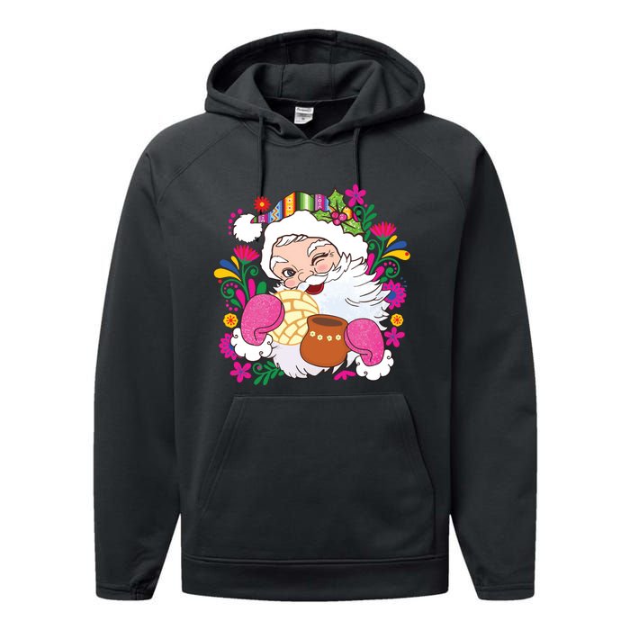 Mexican Christmas Feliz Navidad Latina Christmas Performance Fleece Hoodie